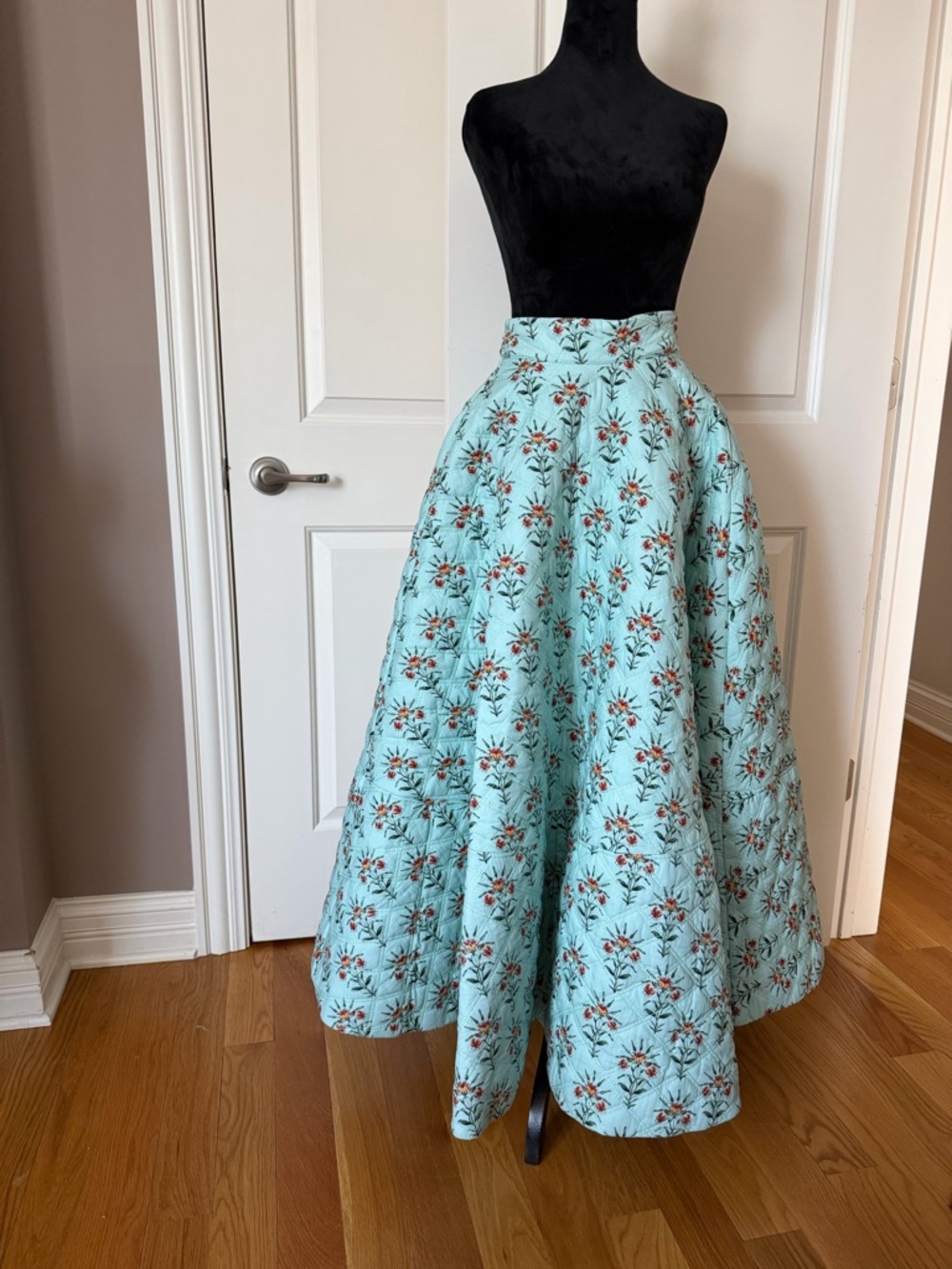 Agua by Agua Bendita Aqua Floral Full Circle Skirt